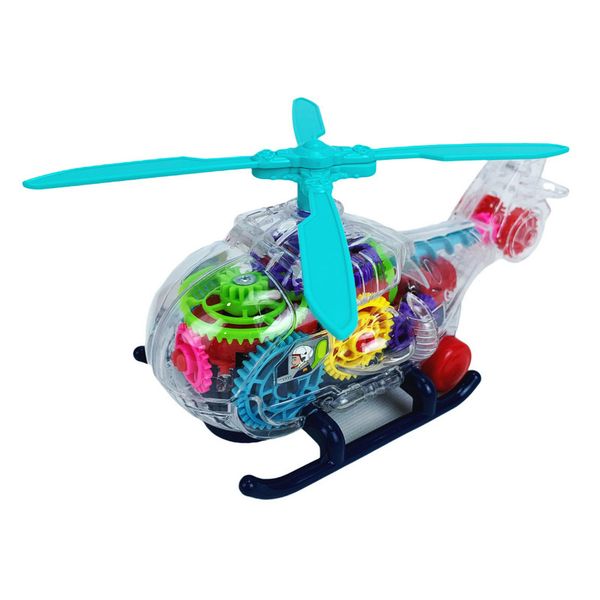 Transparent Gear Electric Helicopter