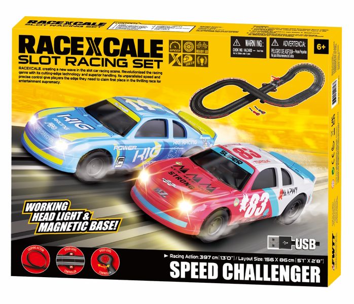 RaceXcale Speed Challenger 3.97m Slot car Set