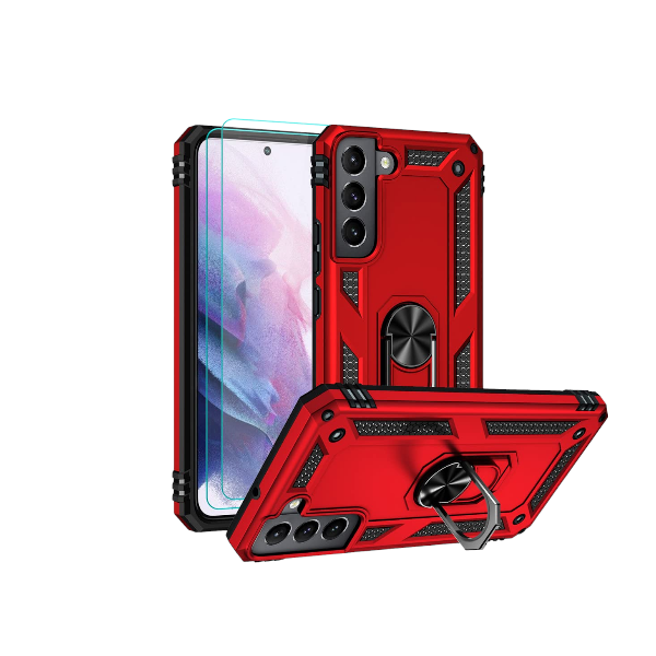 Armour Case for Samsung S22+ - Red &amp; Black