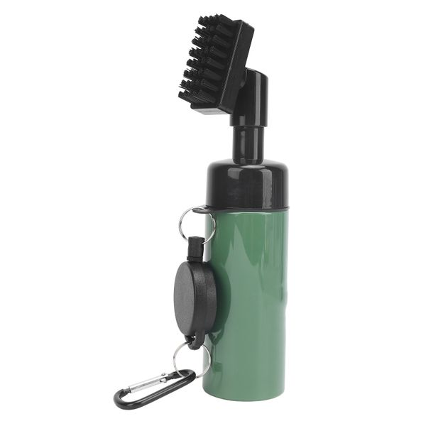 Golf Club Brush Cleaner Water Bottle Clip Green