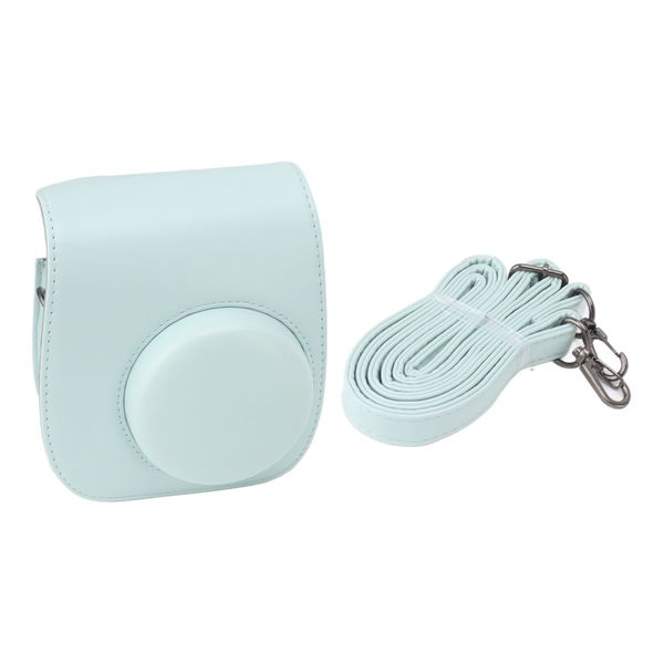 Green travel PU case for instant camera