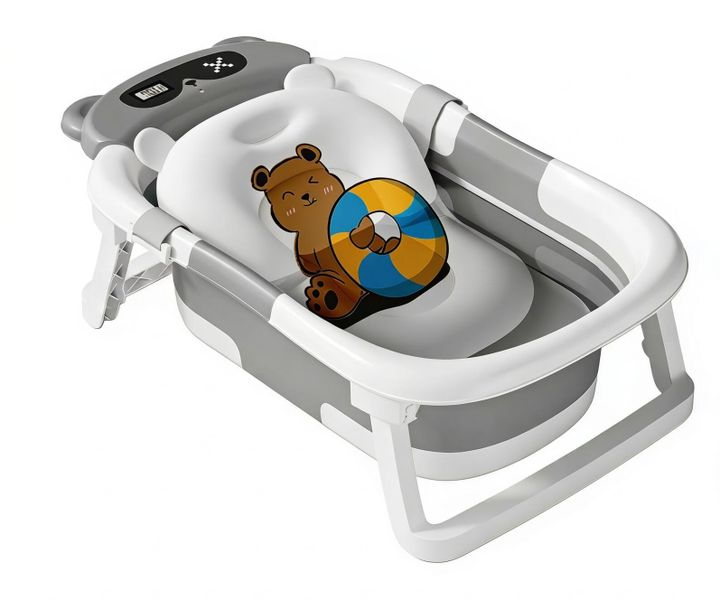 Smart Temperature-sensitive Baby Bath 3-fold Portable Design