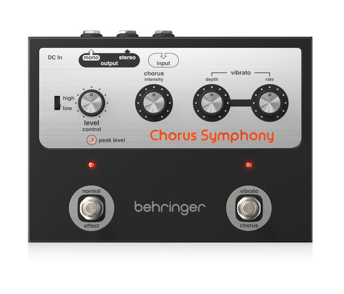 Behringer Chorus Symphony Chorus and Vibrato Guitar Pedal