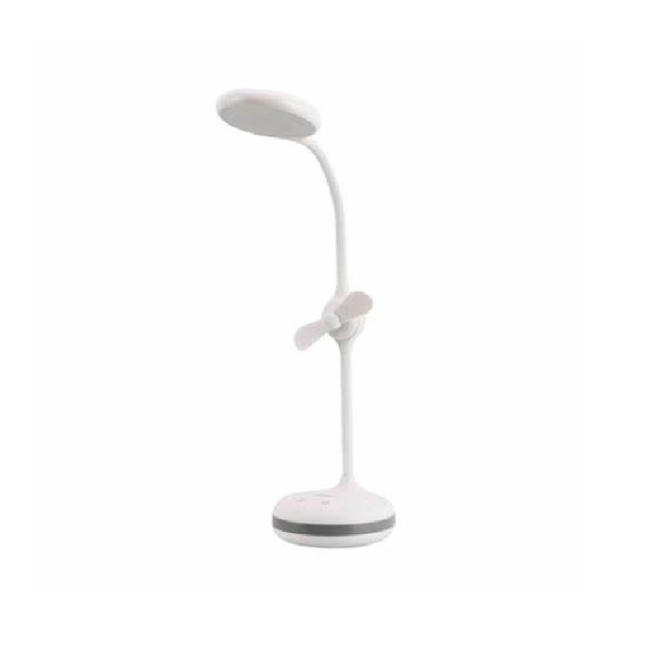 Classy Rechargeable LED Lamp With Mini Fan
