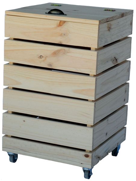 Unpainted Rustic wood Laundry Storage Basket / Toy Crate