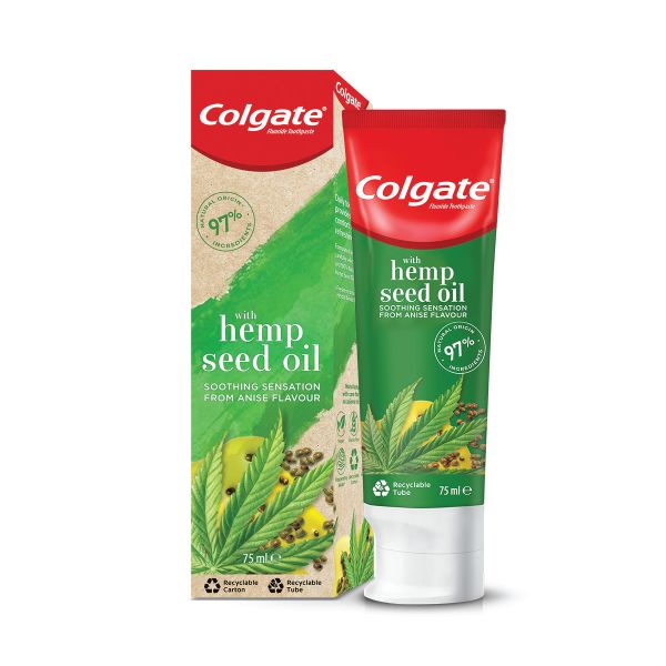 Colgate Naturals Hemp Seed Oil, Soothing Toothpaste - 75ml