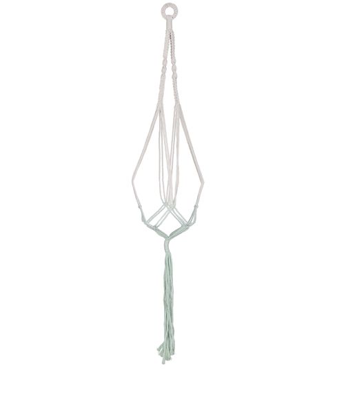 Plant hanger with Pink Detail - Macrame - Wall Decoration