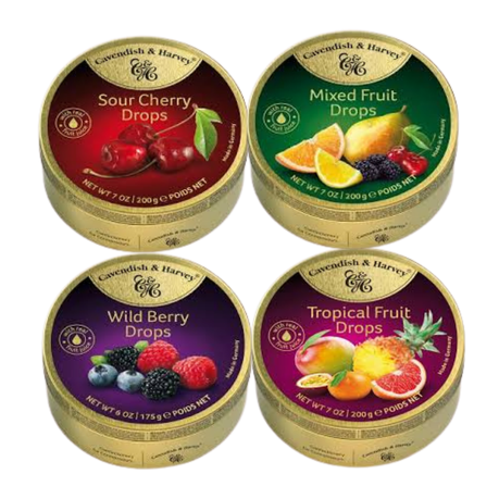 Sweet Drops Assorted 4 Pack Cavendish Harvey 200g Tin Buy Online In South Africa Takealot Com