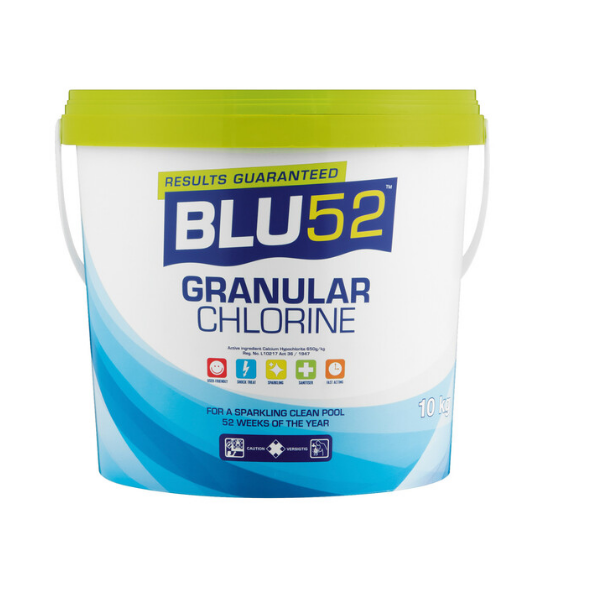 Blu52 Granular Chlorine For Swimming Pool Bucket 10kg
