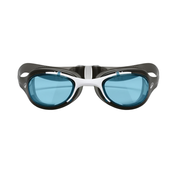 Nabaiji Swimming Goggles - Semi-Smoked Lens - Xbase - Black/White