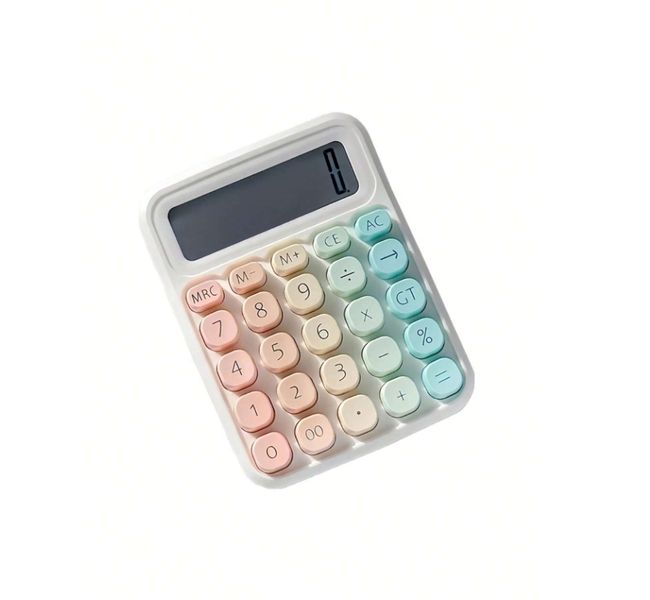 Mechanical Switch Calculator, 12Digits, Large LCD Display