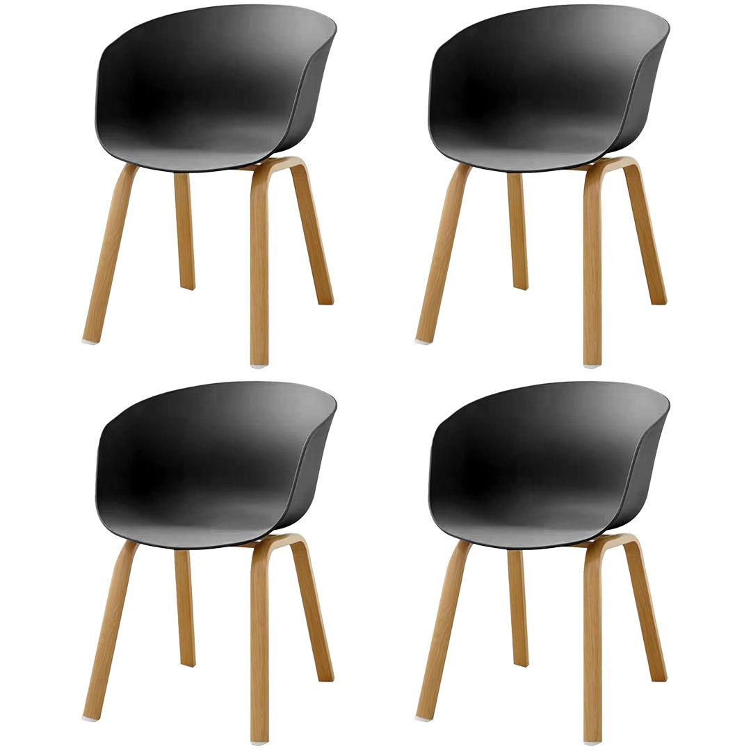 Bar Stools 4 Pcs Dining Chair PP Seat Kitchen Catering Armchair