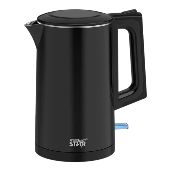 Electric Kettle 1.7L Black 1500W - Winning Star