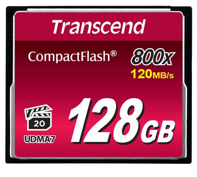 Transcend CompactFlash 800 128GB Memory Card