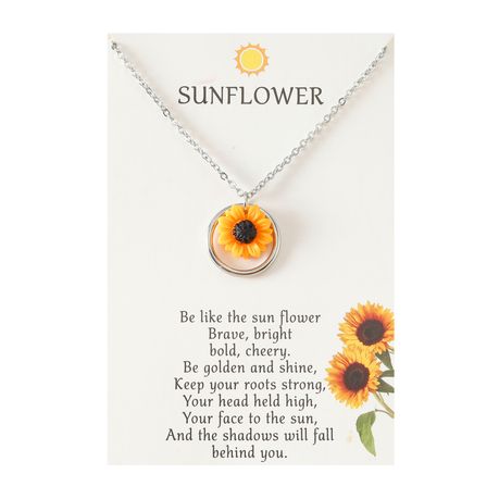 Sunflower charms hot sale for necklaces