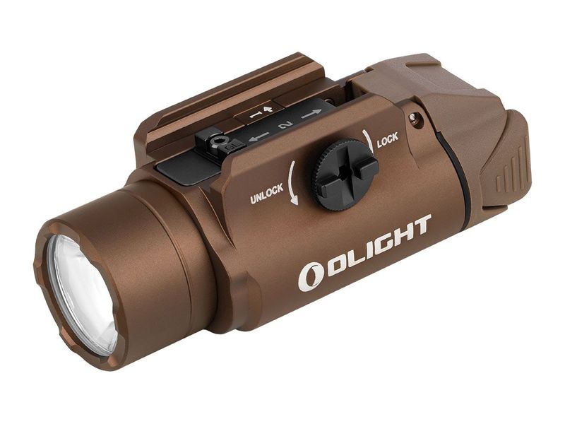Olight PL-3R Tan, 1500 Lumen, 205m throw, rechargeable