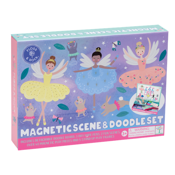 Floss &amp; Rock - Magnetic Play Scene and Doodle Set - Enchanted