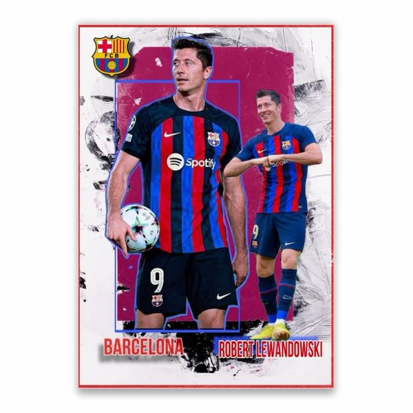 Robert Lewandowski Barcelona Poster - A1
