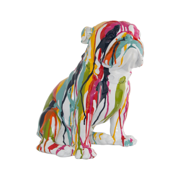 French Bulldog Decor Colorful Dog Statue