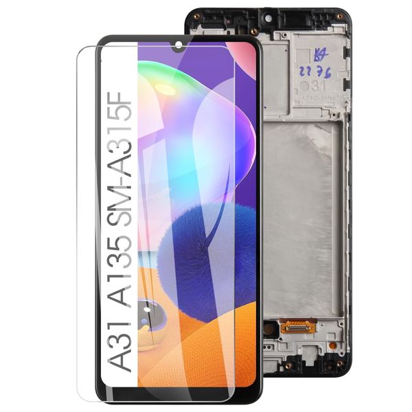 OLED LCD Screen and Digitizer Full Assembly with Frame for Samsung A52 5G