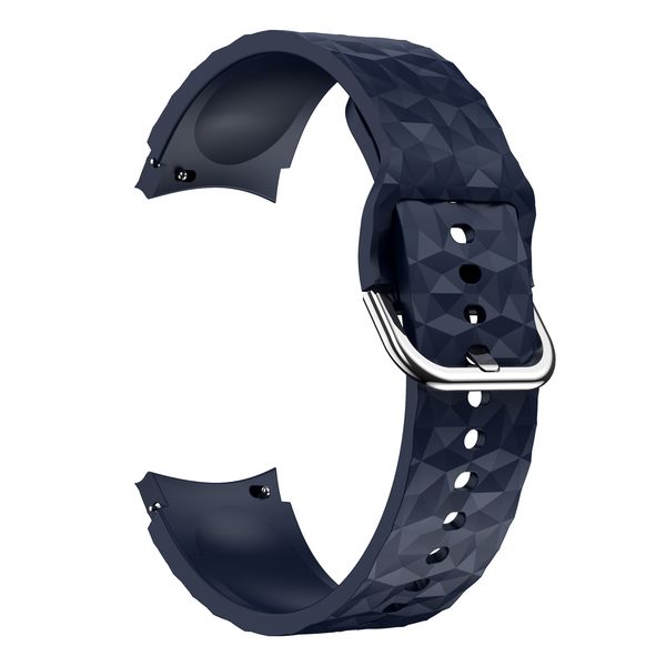 Diamond Pattern Strap Compatible with Samsung Galaxy Watch 4/5/6/7 - Navy