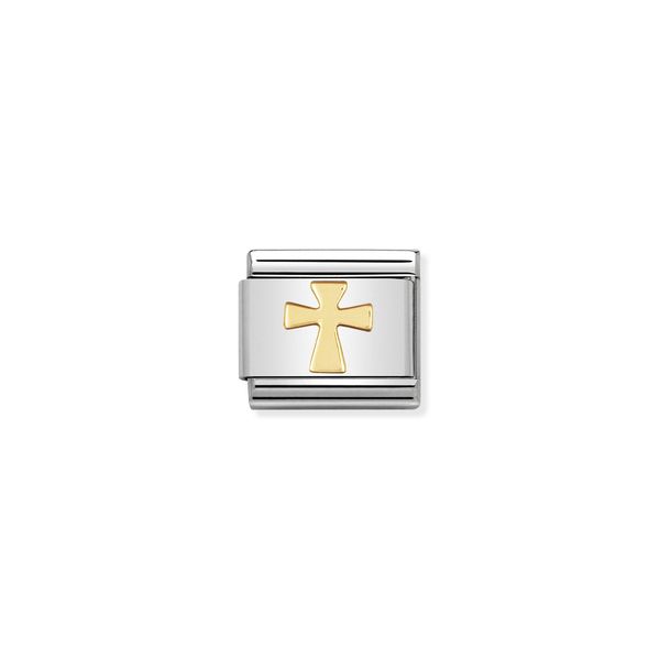 Nomination Composable Classic Link Cross Religious Symbol.