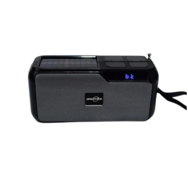 Wireless Speaker W/ Solar Charging - Black