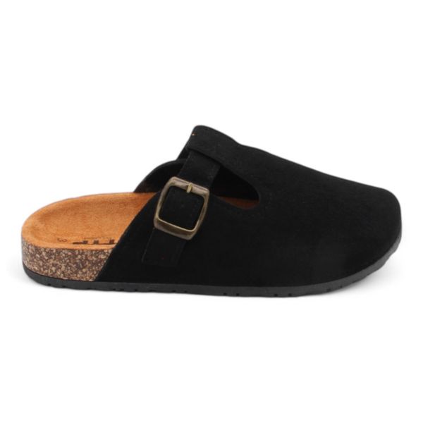 TTP Women's Simplestic Faux Suede Mules BK002