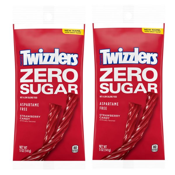 Twizzlers Zero Sugar Strawberry Twists Peg Bag - 2 x 141g | Buy Online ...