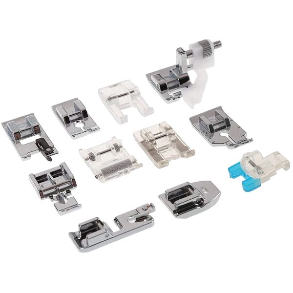 Professional Domestic Sewing Machine Presser Feet Kit - 11 Piece
