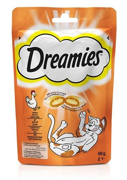 Dreamies Dry Cat Treats Chicken 6 x 60g