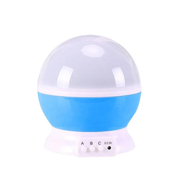 Moon And Star Starry Sky Rotating Projection Lamp Multicolor LED Light