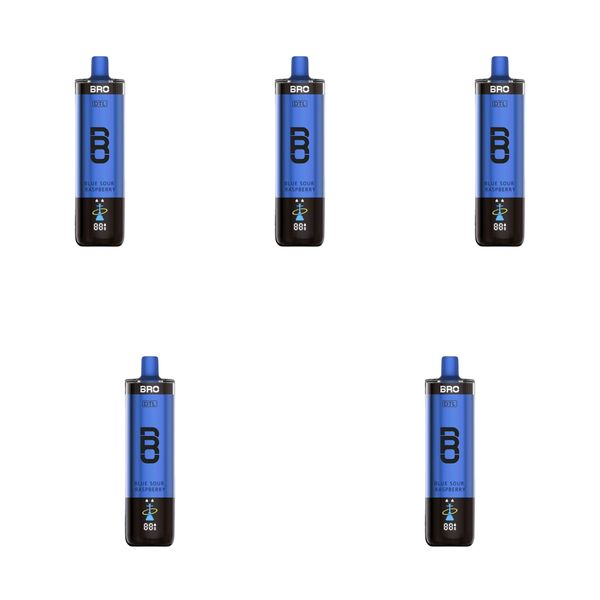 Bro Vapes Hookah 40000 Puffs DTL - Blue Sour Raspberry (Pack of 5)