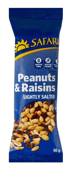Safari - Peanuts &amp; Raisins 20 x 60g