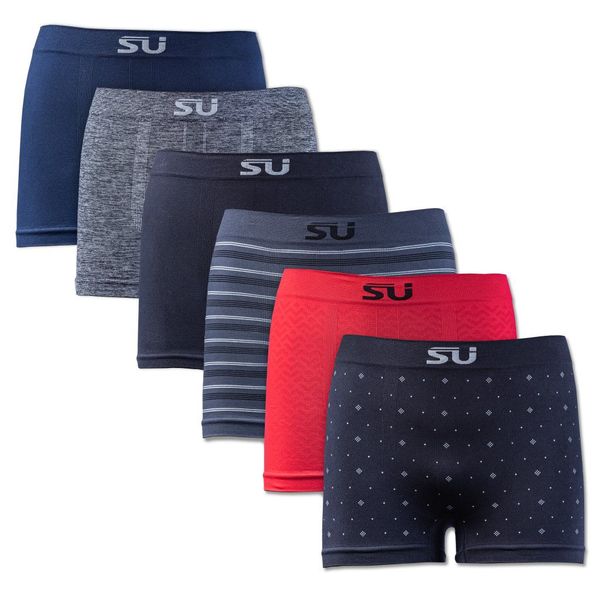 Seamfree Underwear - Mens Seamless Boxers - 6 Pack