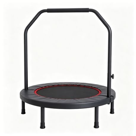 Fitness Trampoline with Handle - Indoor Rebounder for Adults & Kids Image