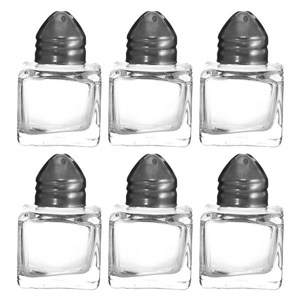 Regent Salt &amp; Pepper Glass Shakers In Acetate Box 6Pk, 10Ml (48X30X30Mm)