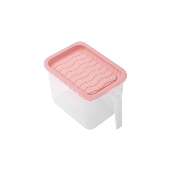 Refridgerator Storage Box With Handle - Small - Pink