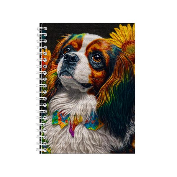 Embroidered CAVALIER KING CHARLES Notebook Gift Idea A4 Notepad Pad 99