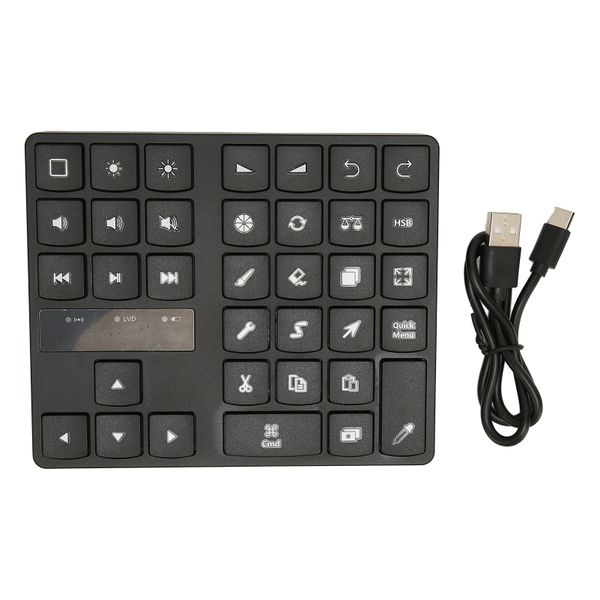 Numeric Keypad Drawing 35 Key Bluetooth Silent