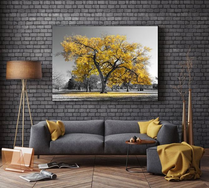 yellow Cotton Canvas cm Home Decor Wall Art