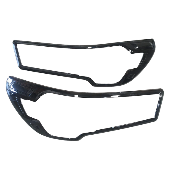 Motolab Head Light Trims Compatible w/ Toyota Hilux Rocco RS (2020-2021)