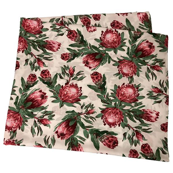 Table Cloth - Protea on White