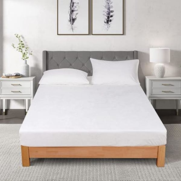 3 Piece Warm Soft Velvet Fitted Sheet White