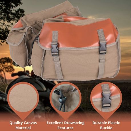 Canvas Saddle Pannier Bicycle Bike Bag Shop Today. Get it Tomorrow takealot