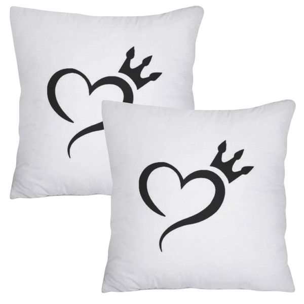 Scatter Cushion Cover Set - Crown Heart