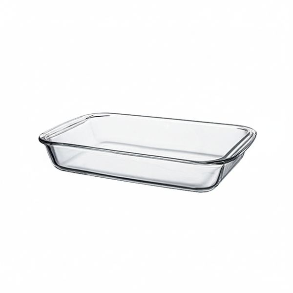Glass Rectangular Baking Tray 2.2L - Transparent