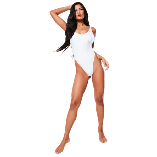 Sunbird Swimwear Sunlight Wader, Reflection White Full Piece Ultra Low Cut