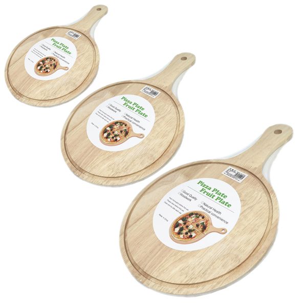 Set of 3 Pizza Plate Cutting Board