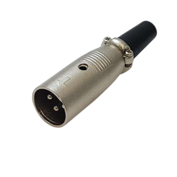 XLR3-12C 3-Pin Female XLR Cable Mount Connector Metal Body